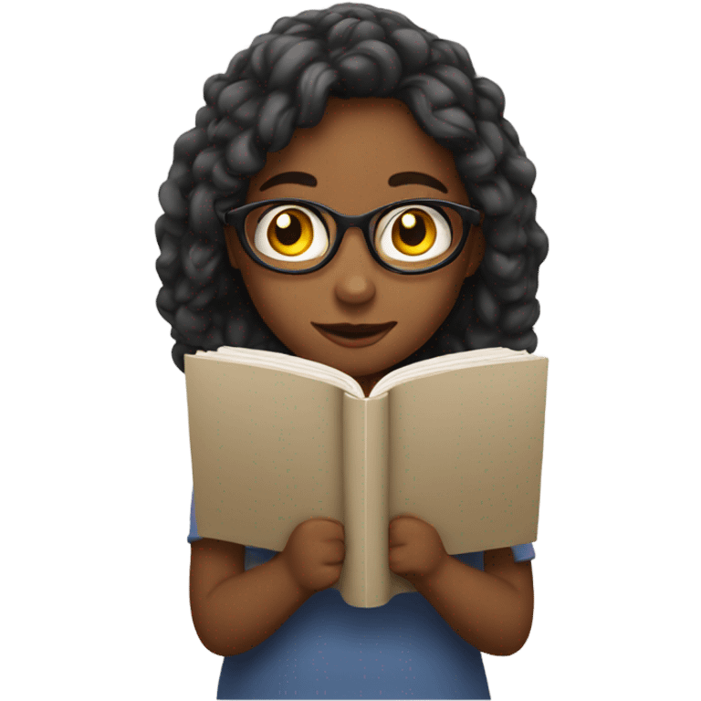 Girl reading  emoji