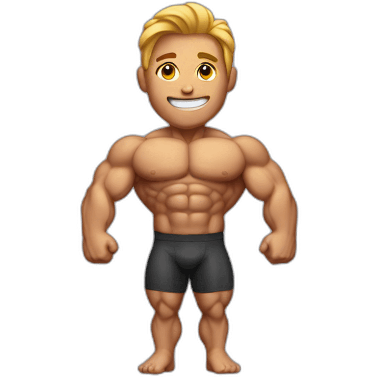 Male bodybuilder emoji