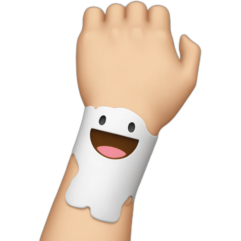 arm in a cast emoji