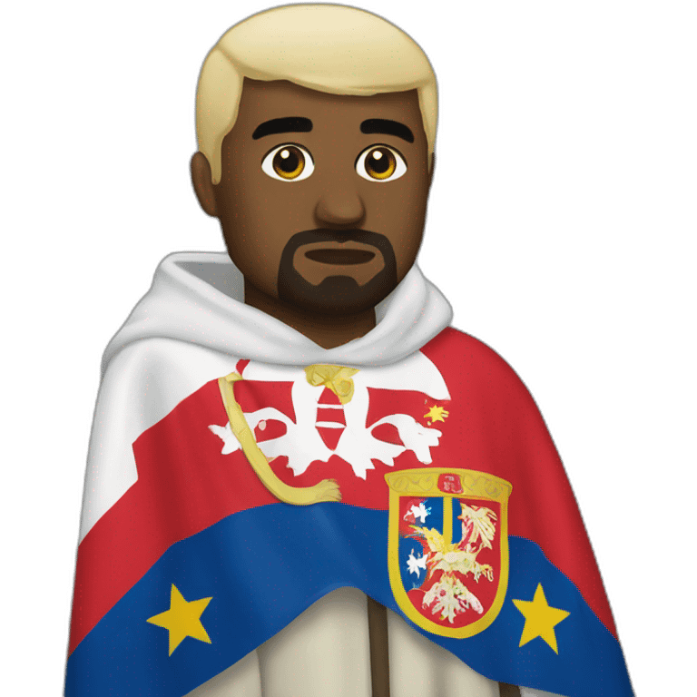 kanye west serbian flag emoji