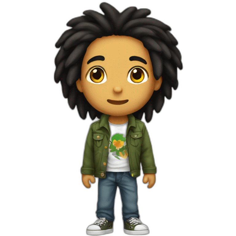 Bob Marley cute emoji