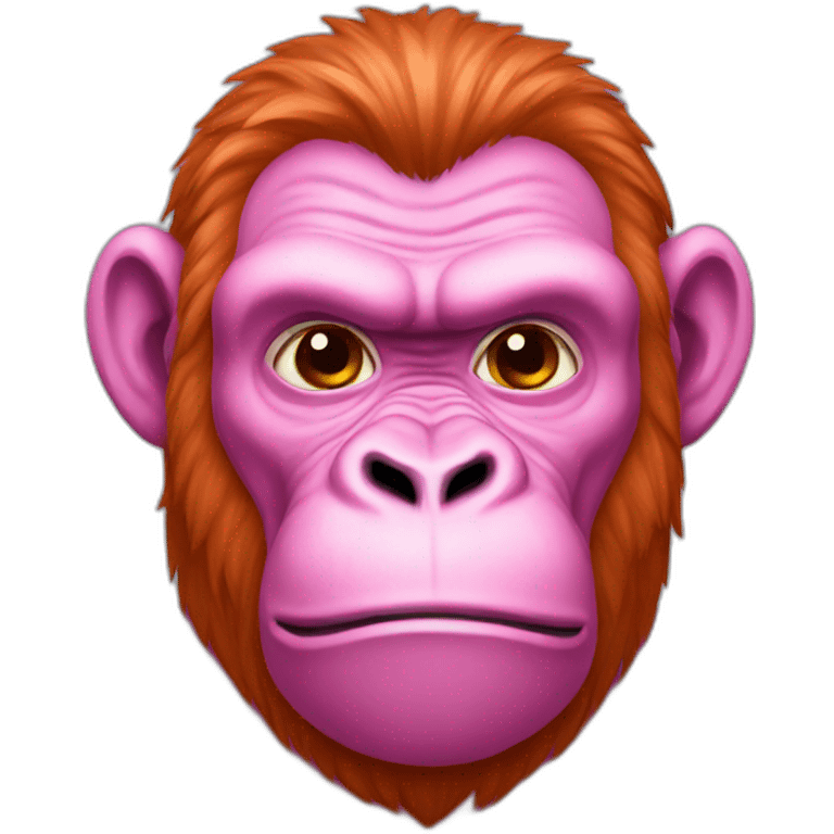 pink gorilla emoji