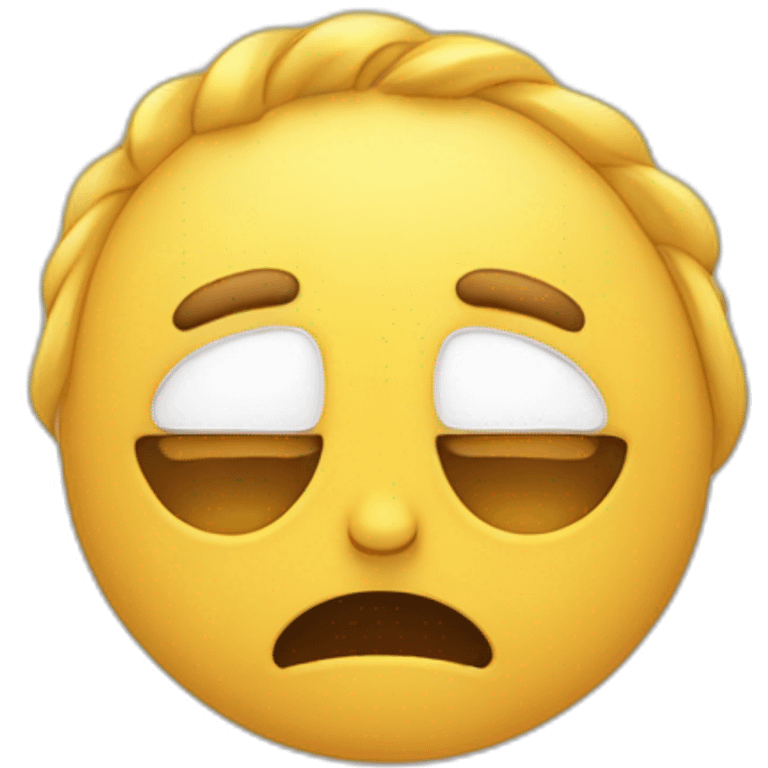 A relieved emoji that expresses a sense of overwhelming burden being lifted emoji