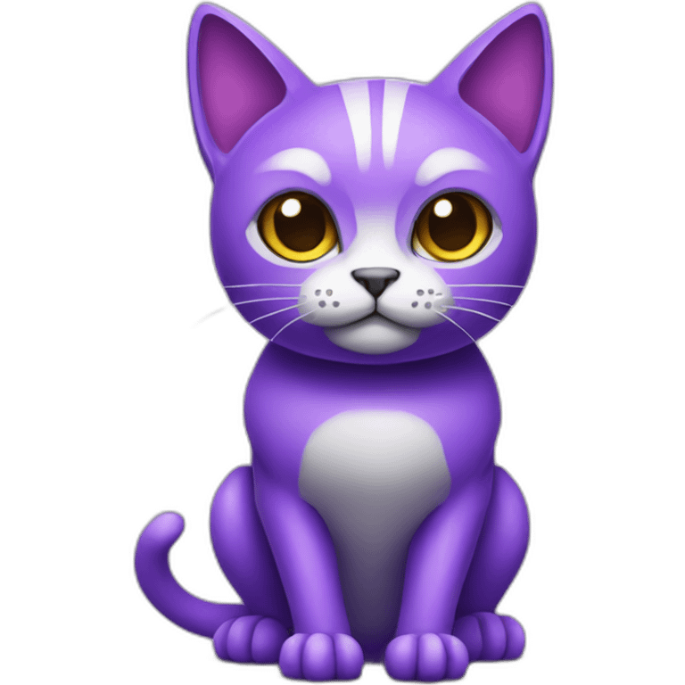 purple robot cat emoji