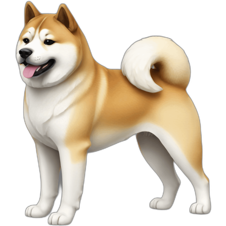 Akita Dog Full Body emoji