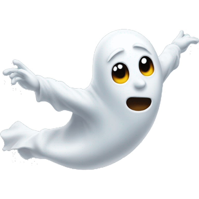 Ghost taking a flight  emoji