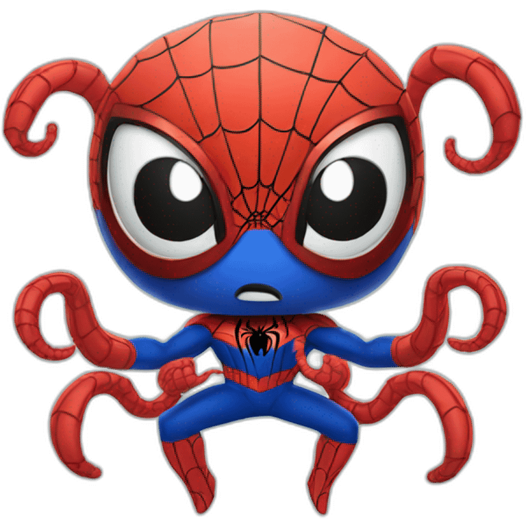 spider man combat octopus emoji