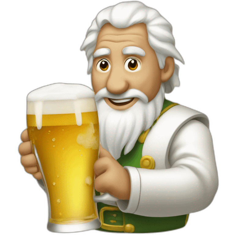 Sinok avec une bière emoji