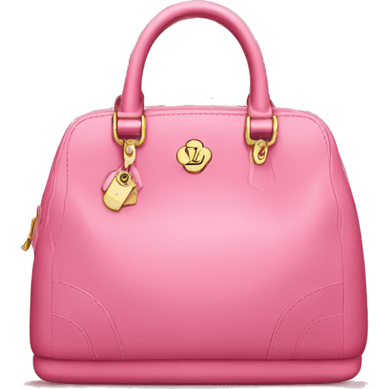 LV pink bag  emoji