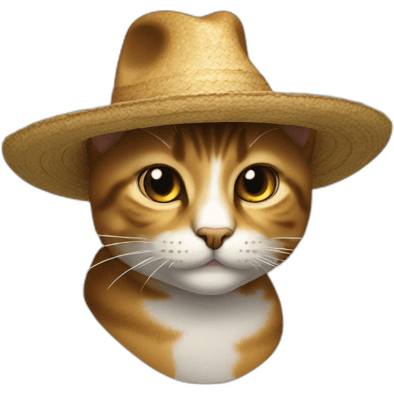 gato con sombrero emoji