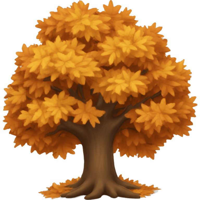 Autumn tree emoji