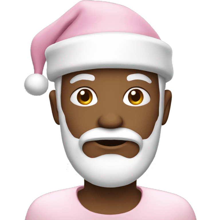 Light pink Santa emoji