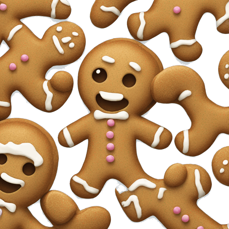 Gingerbread man emoji