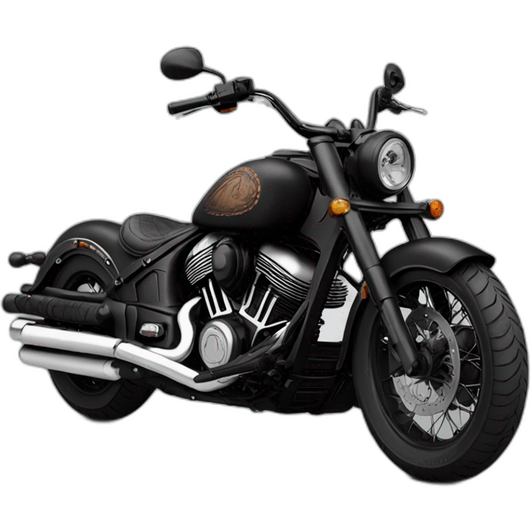 Indian chief bobber black emoji