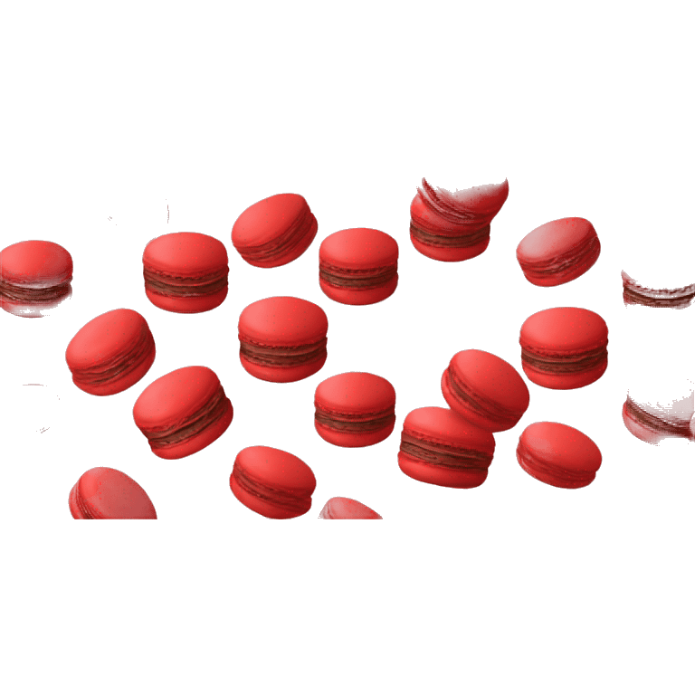 Red macaron  emoji