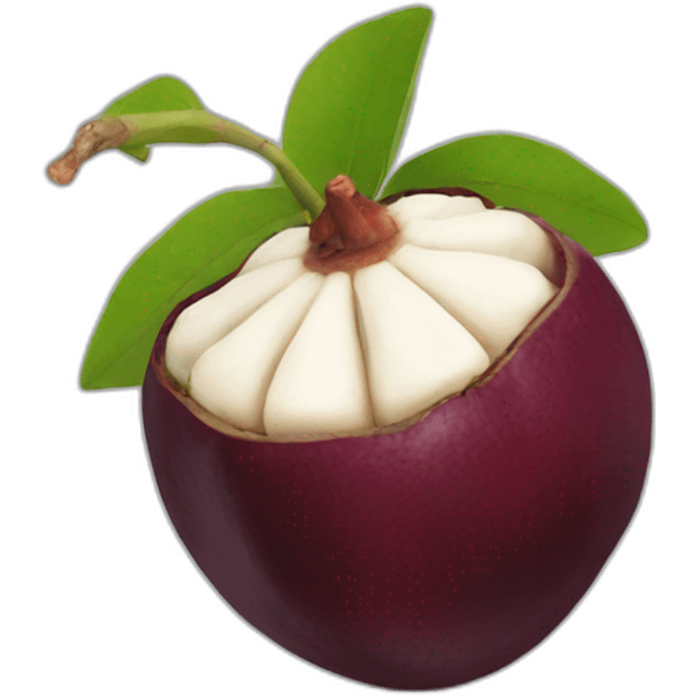 mangosteen fruit emoji