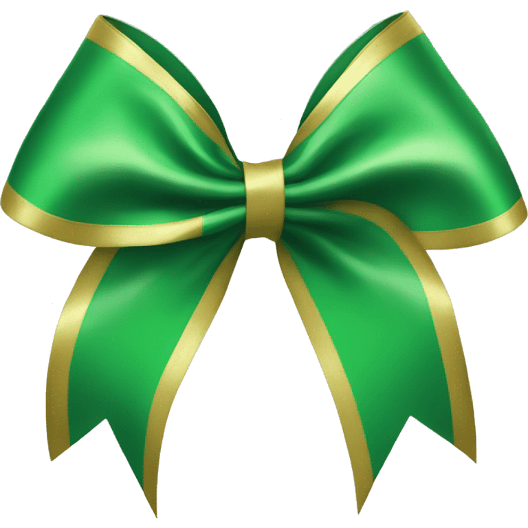 Green Cheerleading bow emoji