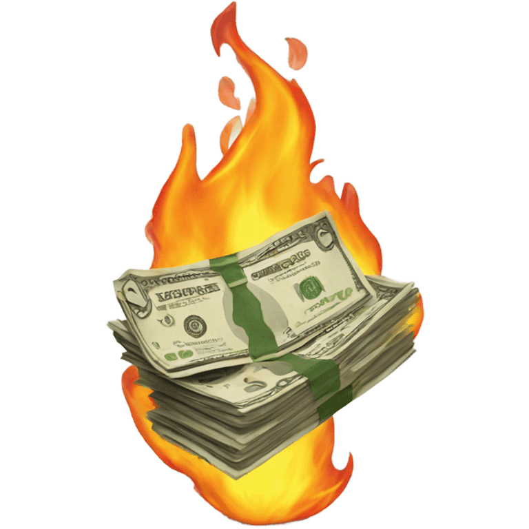 burning money emoji