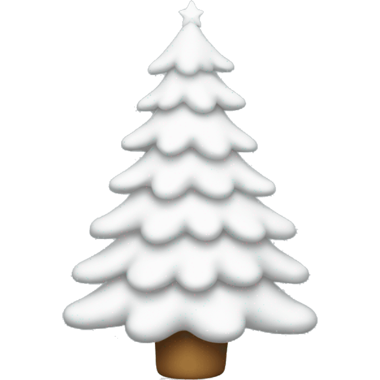 white christmas tree  emoji