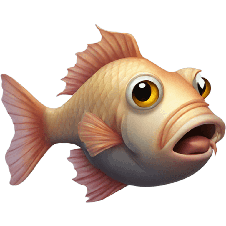 A stinky fish  emoji