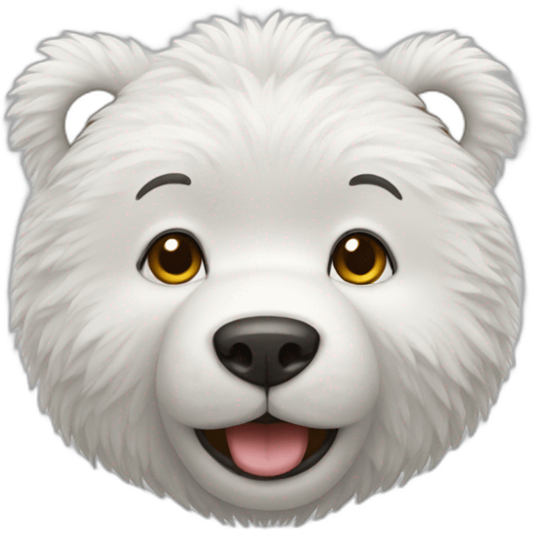 nounours blanc emoji