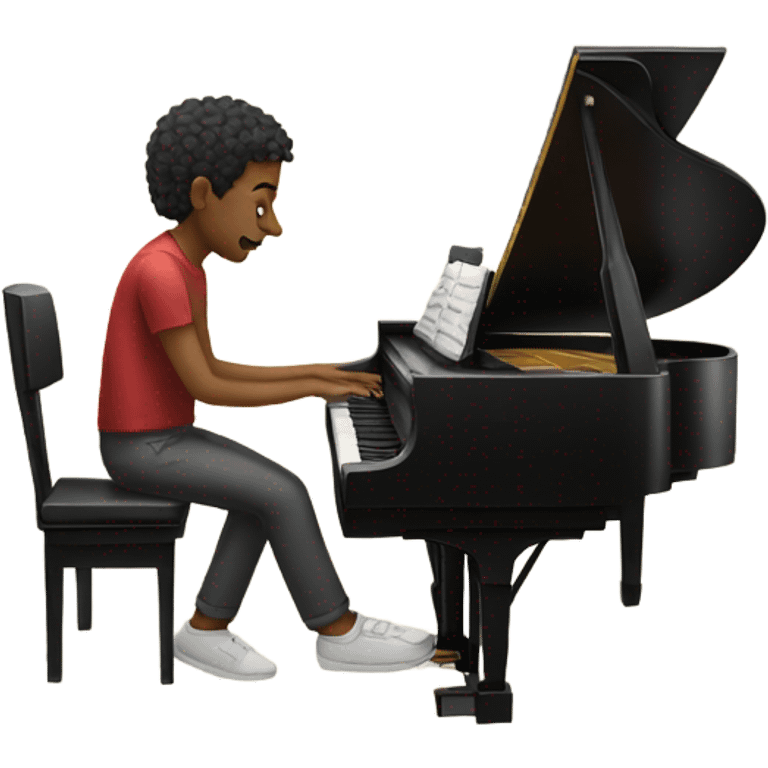 person playing piano emoji