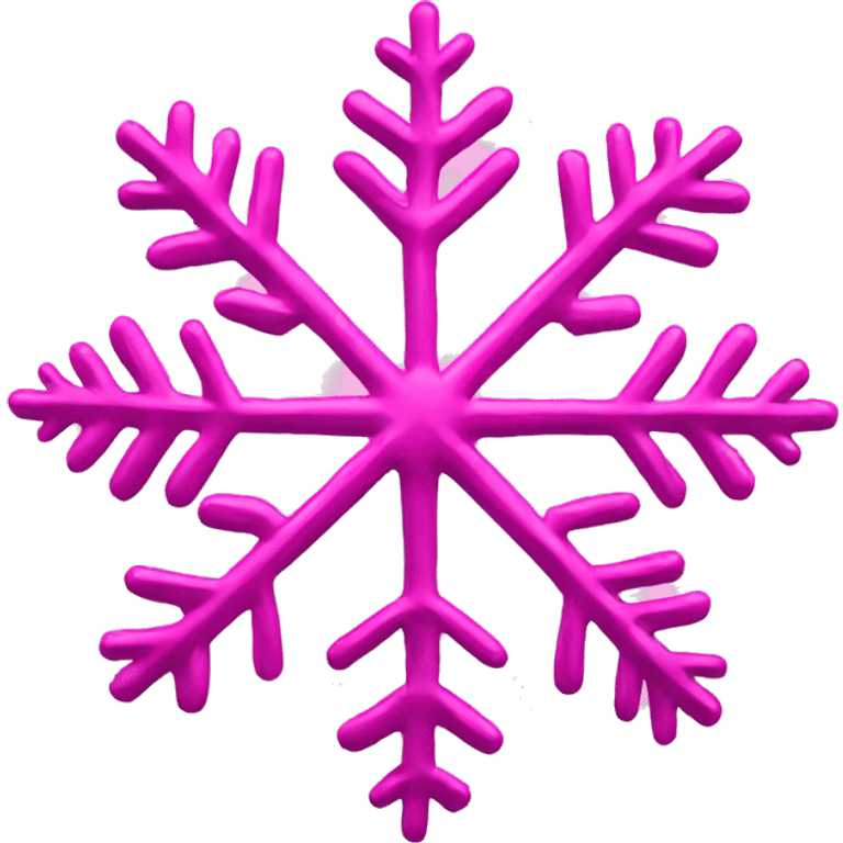 Pink snowflake emoji