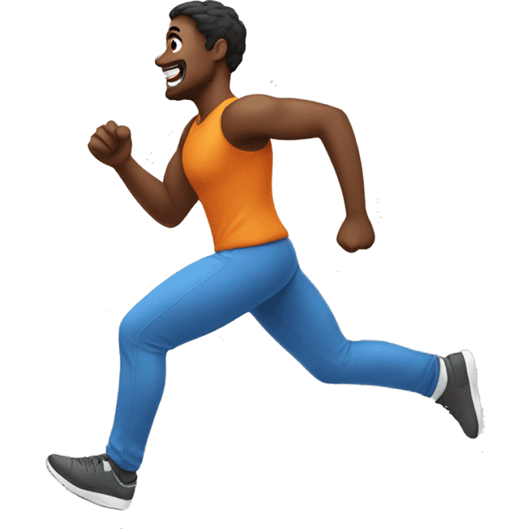 Man jogging in place emoji