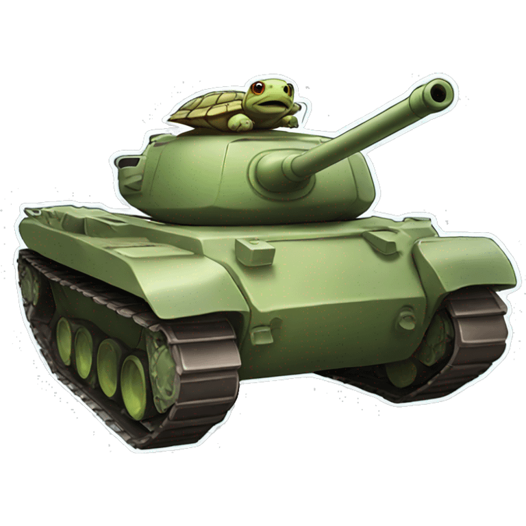 Tank turtle sticker emoji