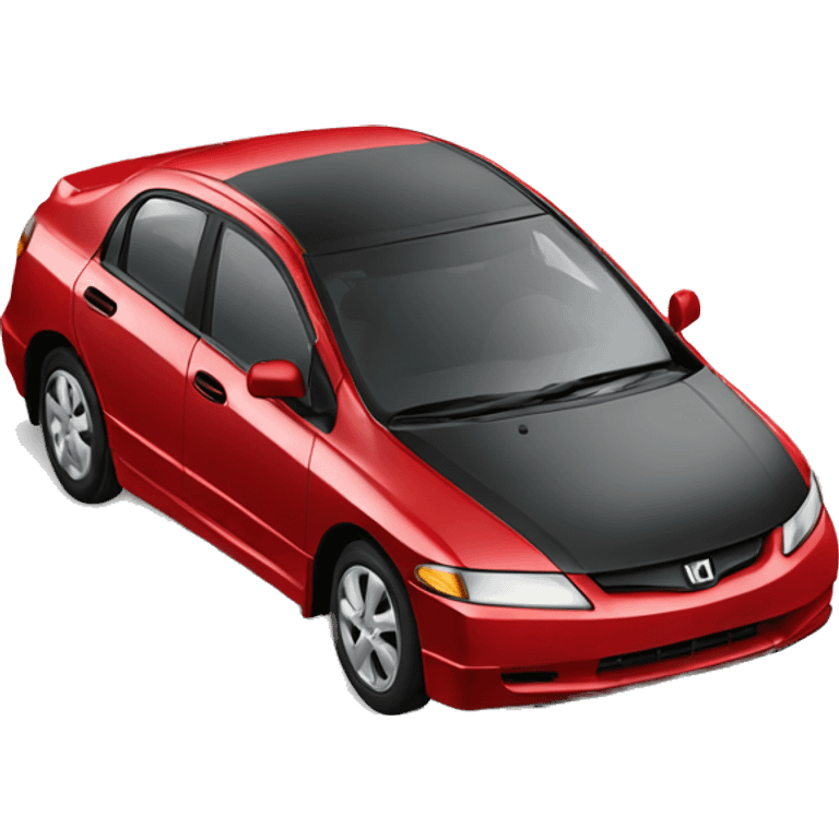 red 2008 honda Civic emoji