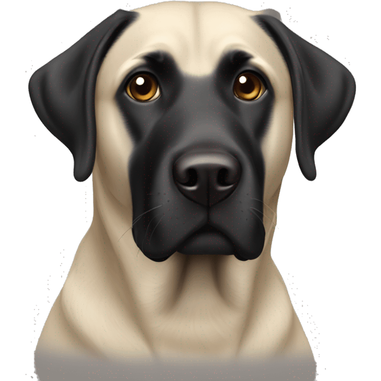 a black labrador  emoji