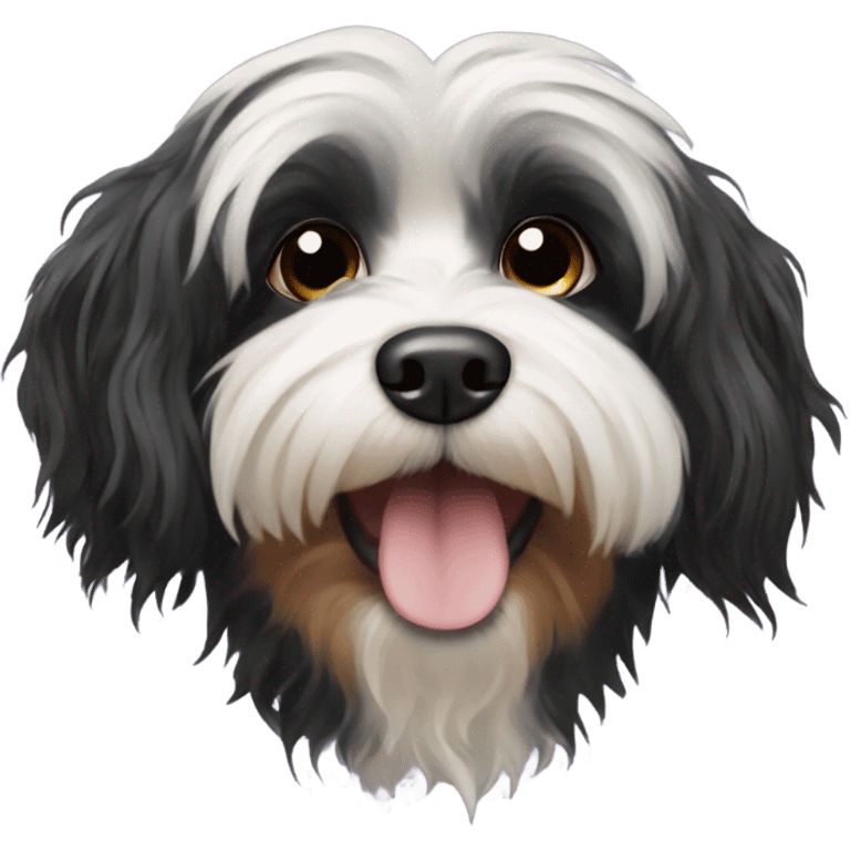 Black havanese dog emoji