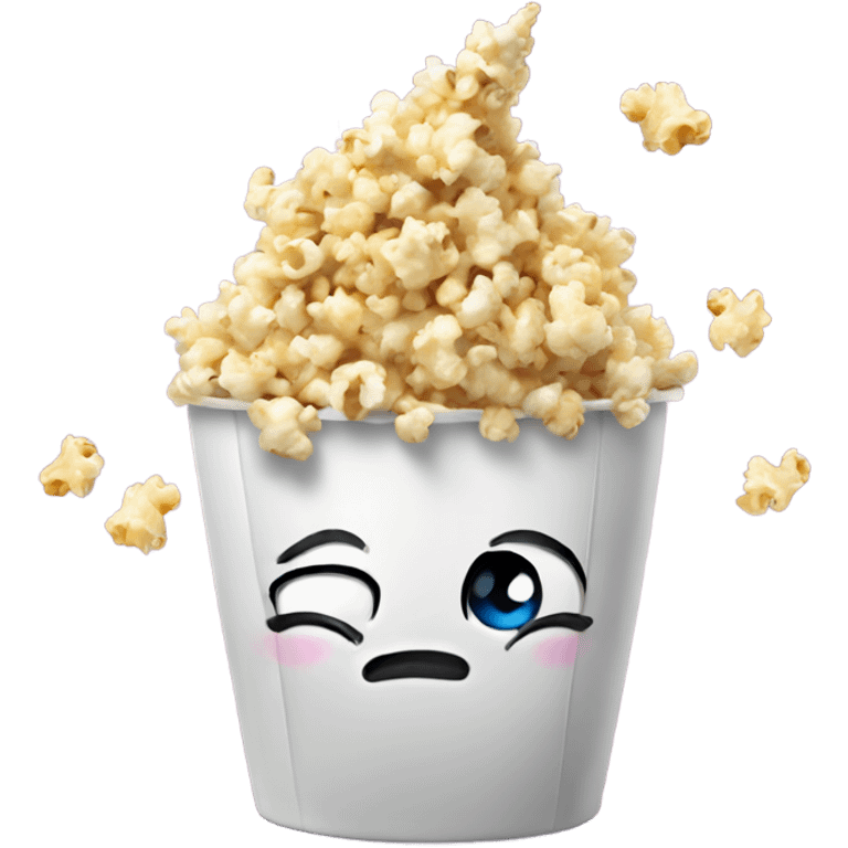 Unicorn farting popcorn emoji