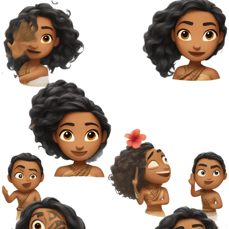 Moana from Disney emoji