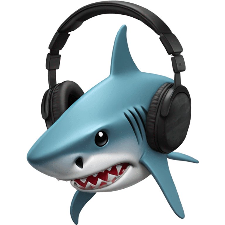 shark headphones emoji