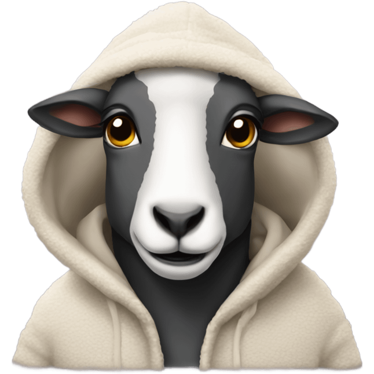 sheep wearing hoodie emoji