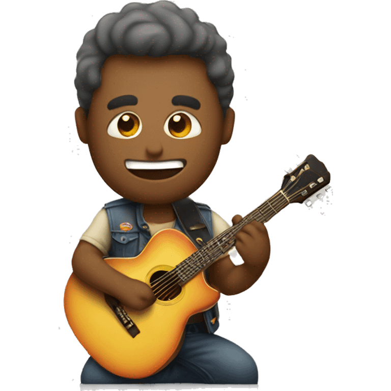 beer playing guitar emoji