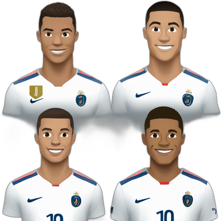 Cristiano ronaldo, Kylian mbappé, Neymar emoji