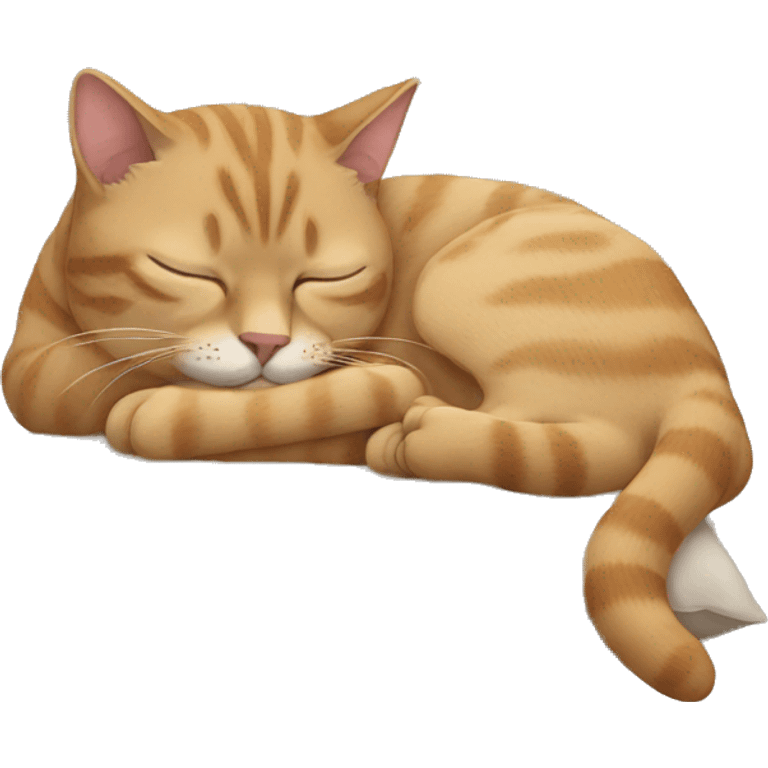 Cat sleeping emoji