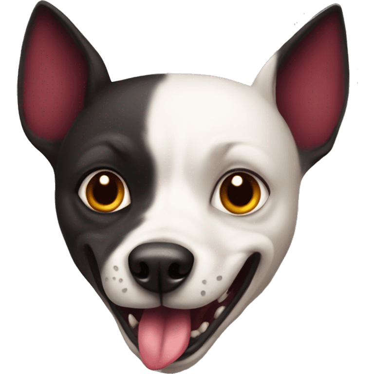 A vampire dog emoji