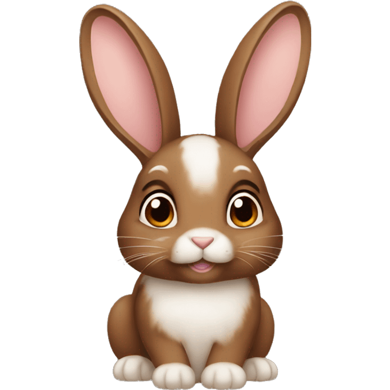 brown bunny with lop ears emoji