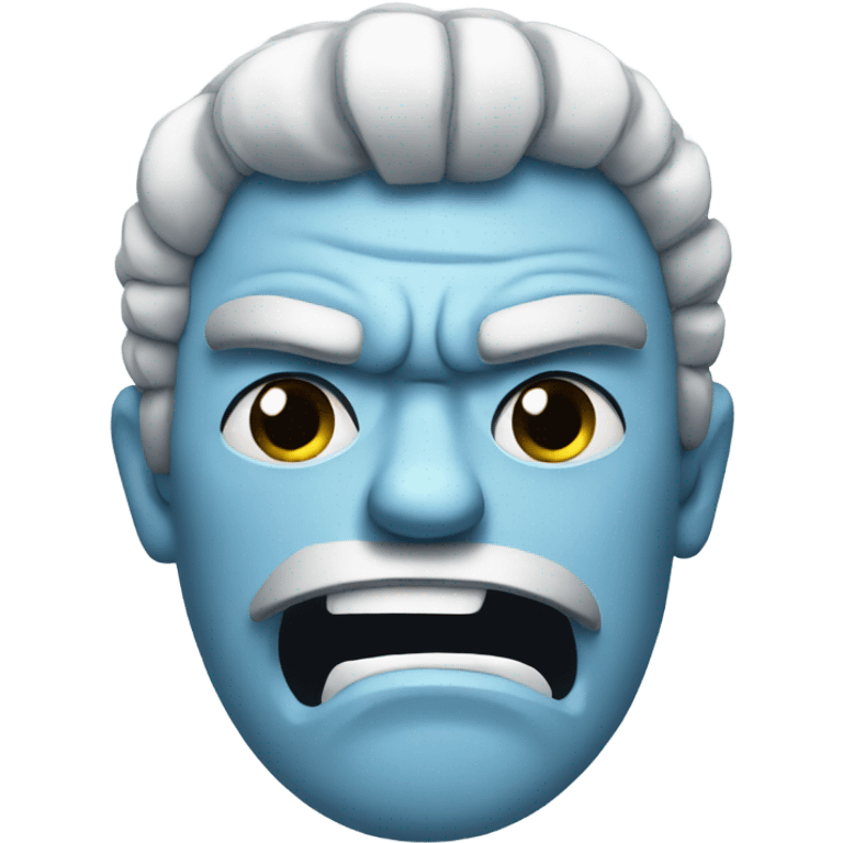 Angry freezing emoticon emoji