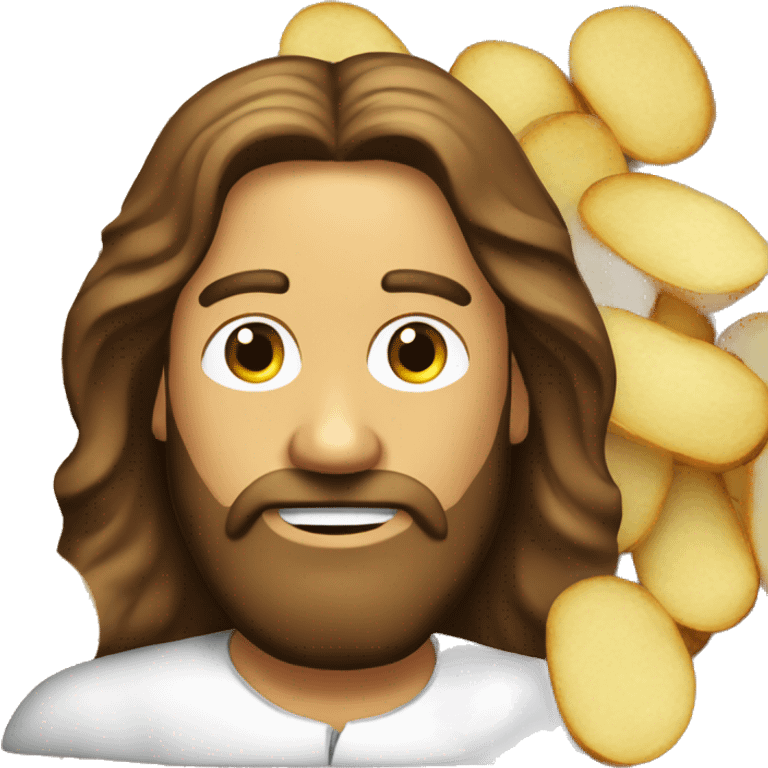 Jesus potato crisp emoji