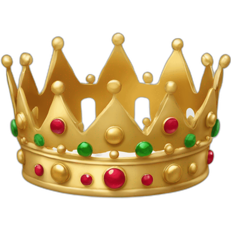 big christmas Gold Crown emoji