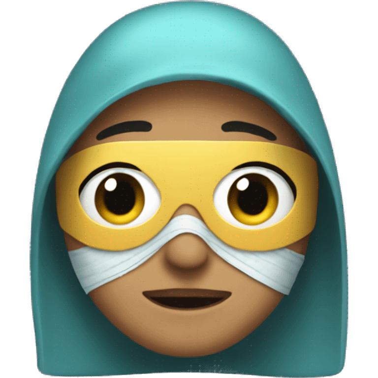 Me wearing a mask  emoji