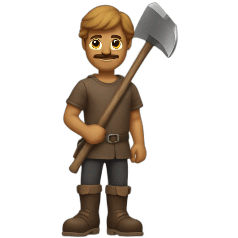 The man with the axe emoji