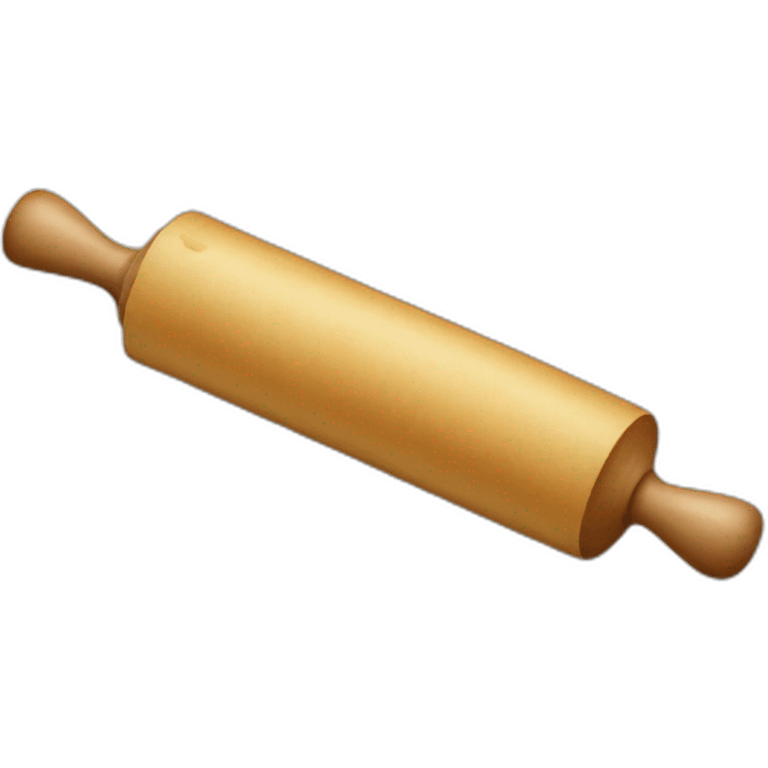 rolling pin, underneath it says "bodenlos" emoji