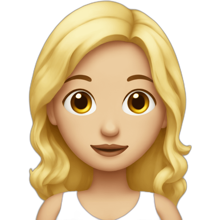 adorable pregnant blond  emoji