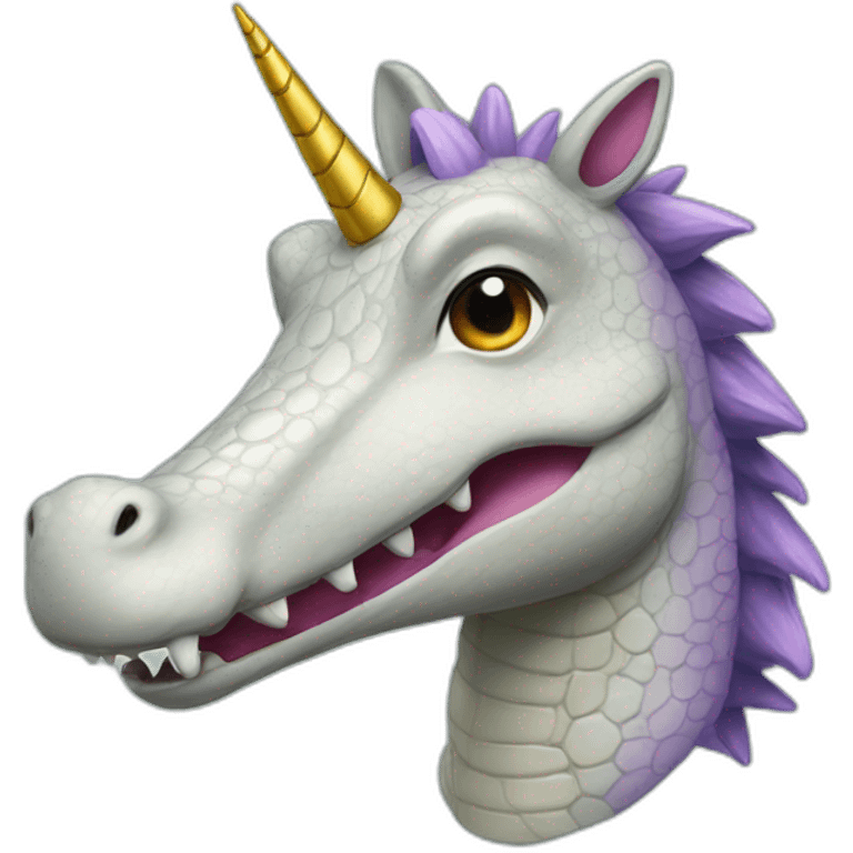 Crocodile Unicorn emoji