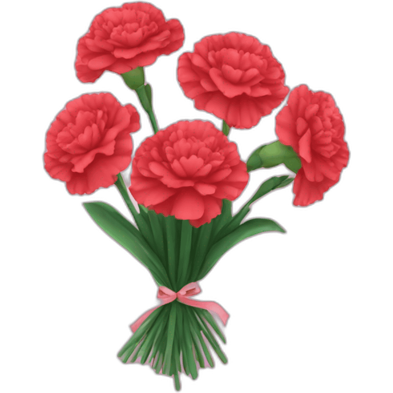 Carnation bouquet  emoji